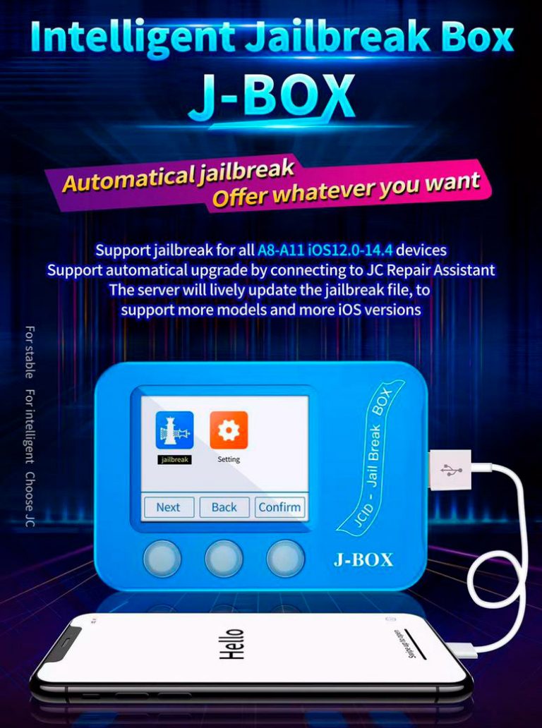 JBox Jailbreak Inteligente JC Reparar Truetone e Face Id Griffin PY